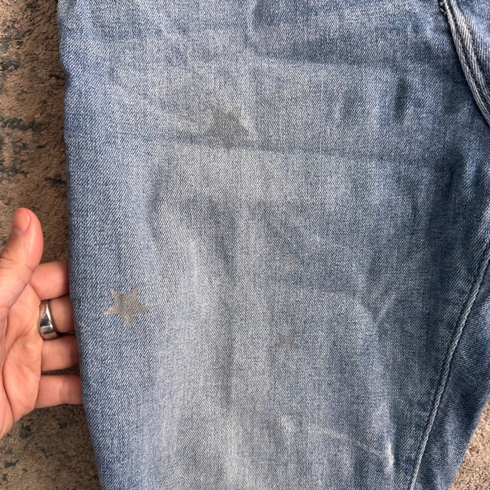 Abercrombie & Fitch Simone High Rise Ankle Star Print Skinny Jeans 28L - Picture 7 of 10